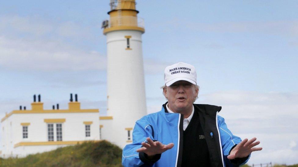 Donald Trump at Turnberry