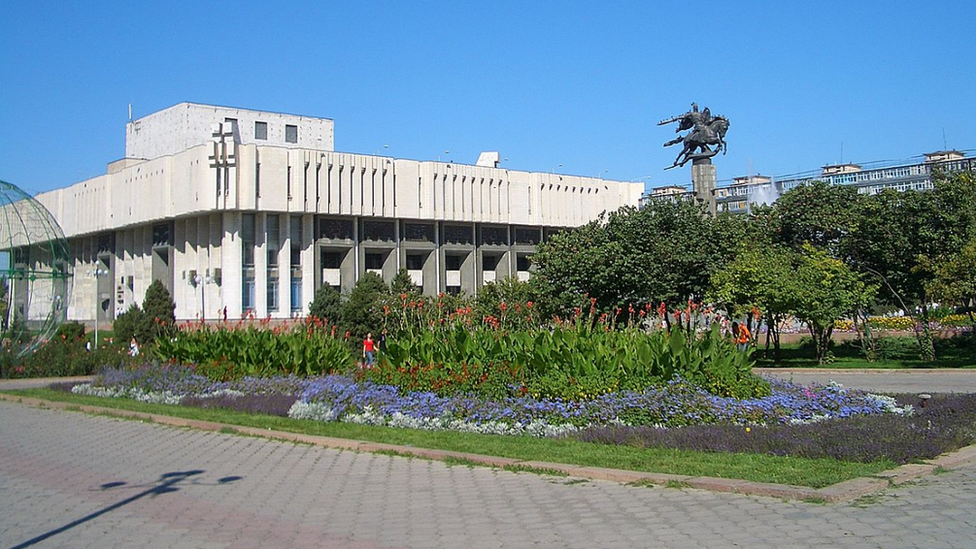 Manas statue, Bishkek, Kyrgyzstan