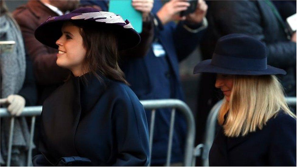 Princess Eugenie arrives at Chester Cathedral