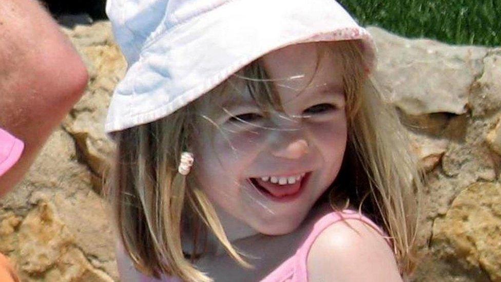 The last known photo of Madeleine McCann, taken the same day she disappeared