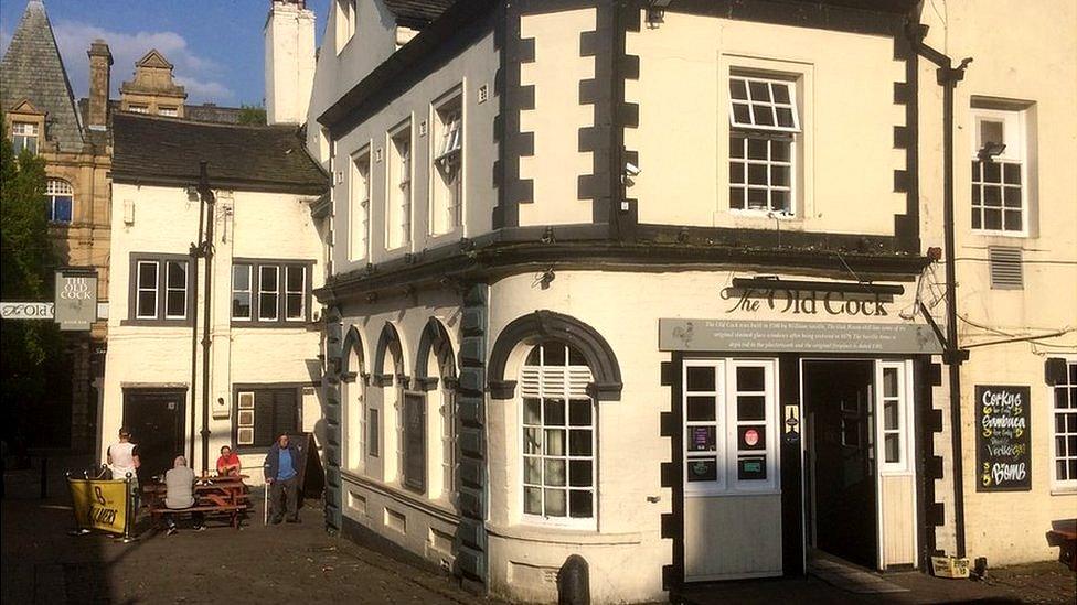 The Old Cock pub in Halifax