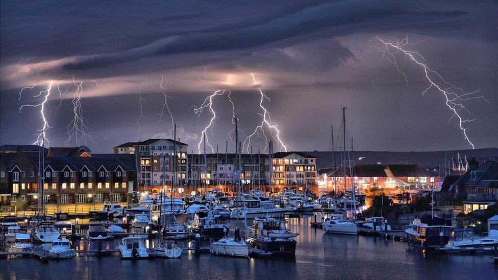 thunderstorm in Eastbourne