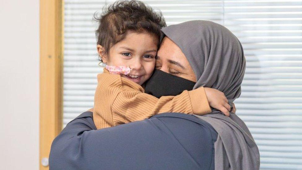 Salma Bibi spoke of her gratitude to Great Ormond Street's for her daughter's treatment