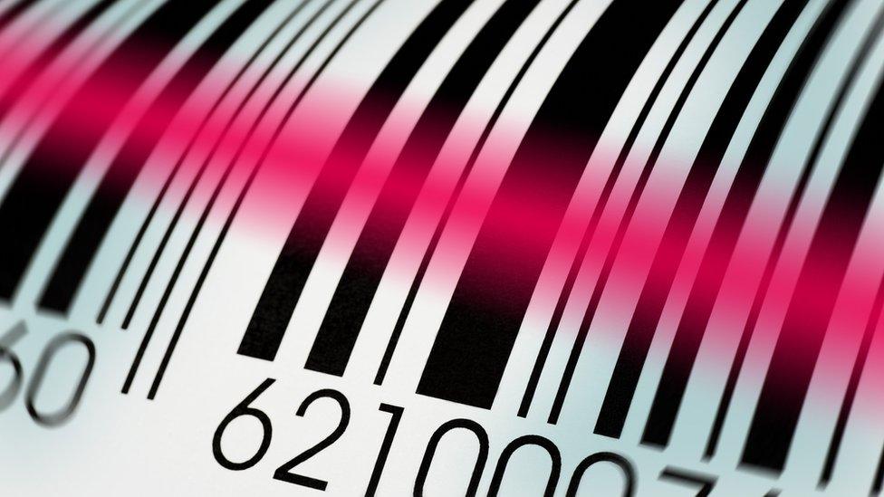 A bar code