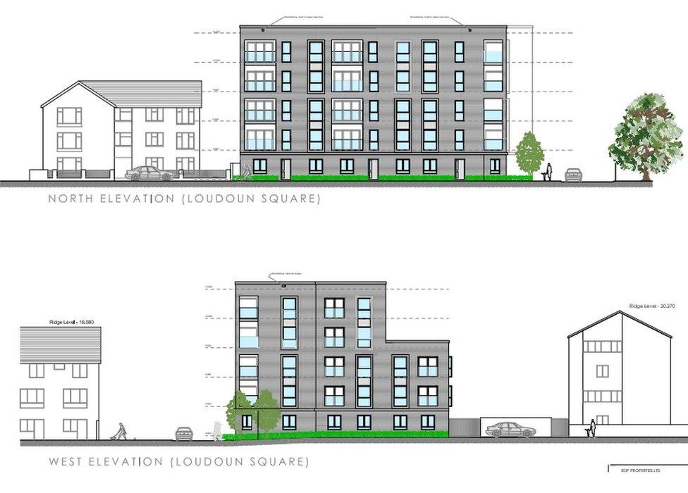 Architect plan for new housing in place of the Paddle Steamer, Butetown, Cardiff