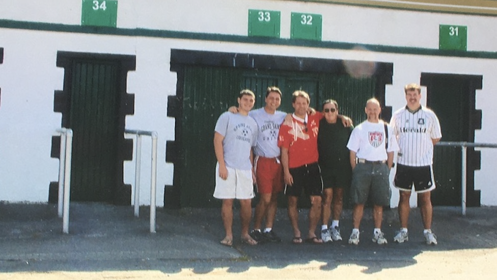 Ken and Ralph outside of Home Park