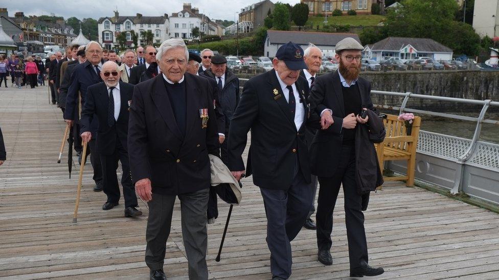 The parade in Bangor