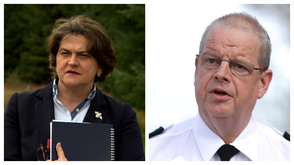 Arlene Foster and Simon Byrne