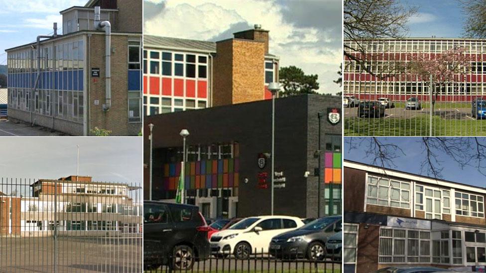 The five secondary schools: Cantonian in Fairwater; Cathays; Cardiff High in Cyncoed, Fitzalan in Leckwith and Willows in Tremorfa