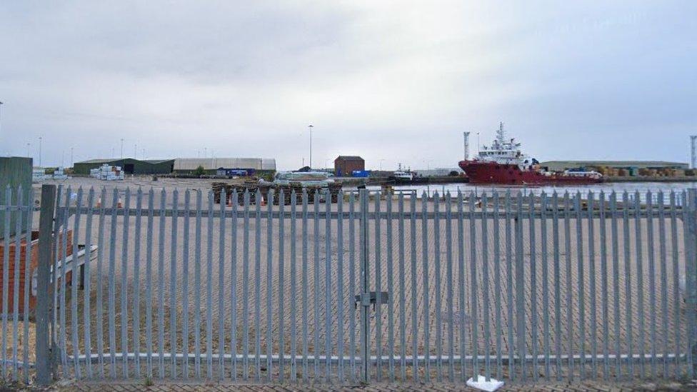 A view of Royal Dock, Grimsby