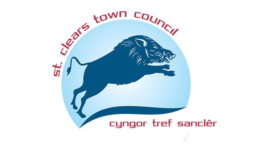 Logo Cyngor Tref Sanclêr