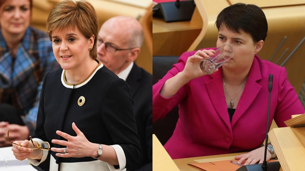 Nicola Sturgeon and Ruth Davidson