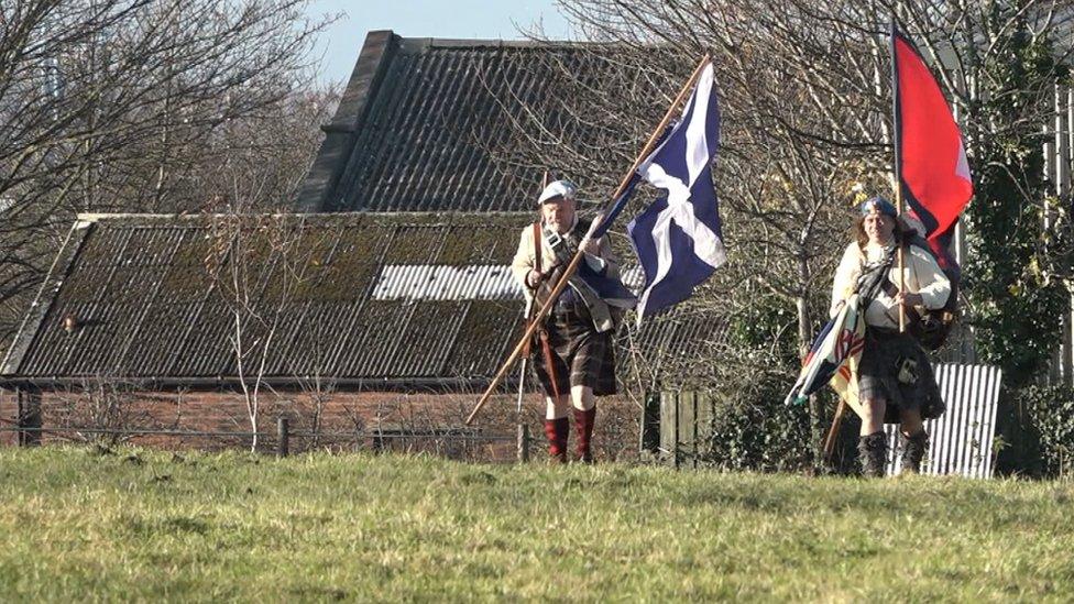 Kenneth Borthwick, right, at Harraby Hill