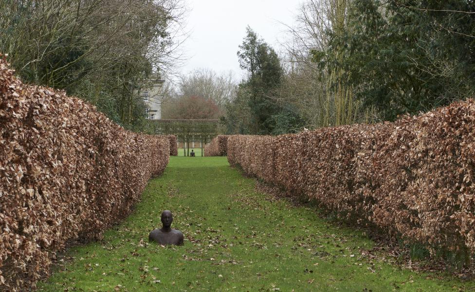 Antony Gormley's Time Horizon installation at Houghton Hall, Norfolk,