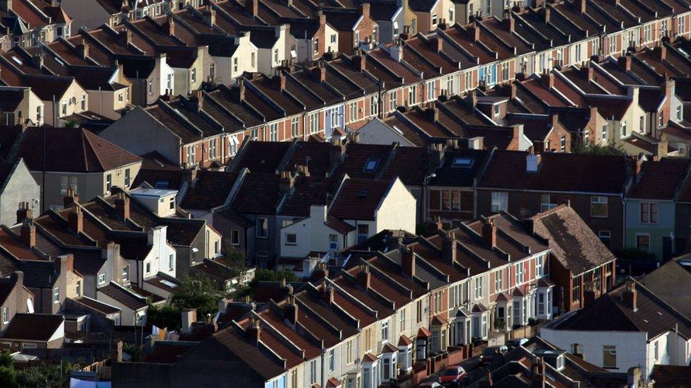 Rows of houses