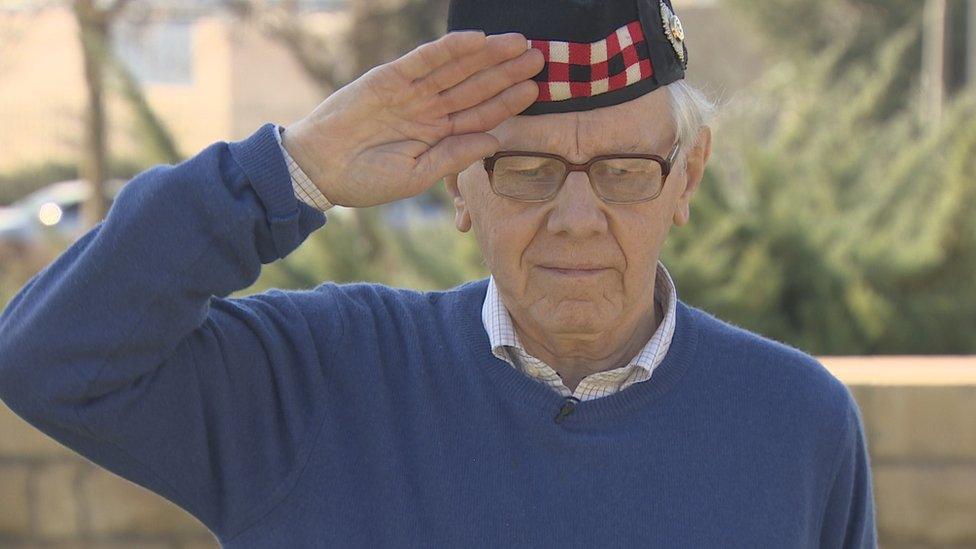 Captain Bell's son Robin found Lt Hutchison's grave