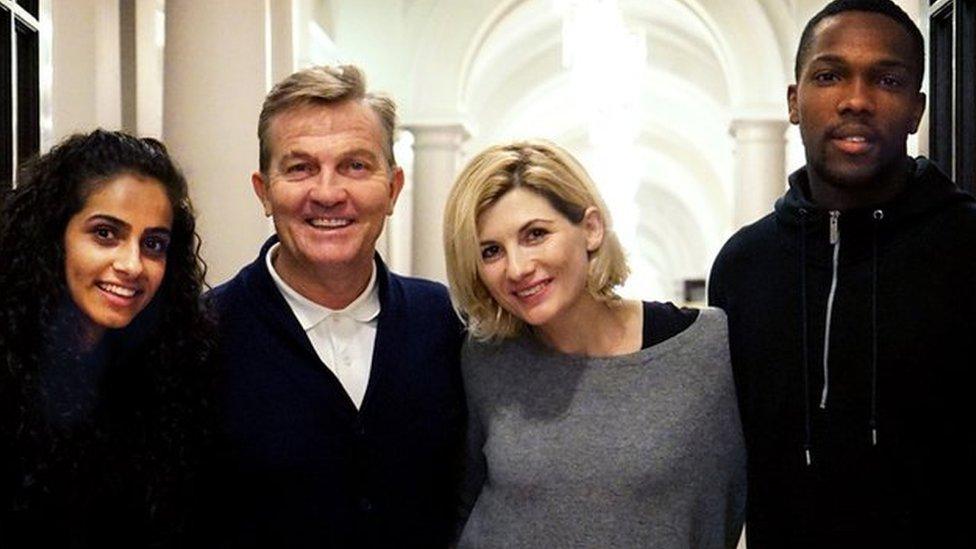 Doctor Who and her three companions