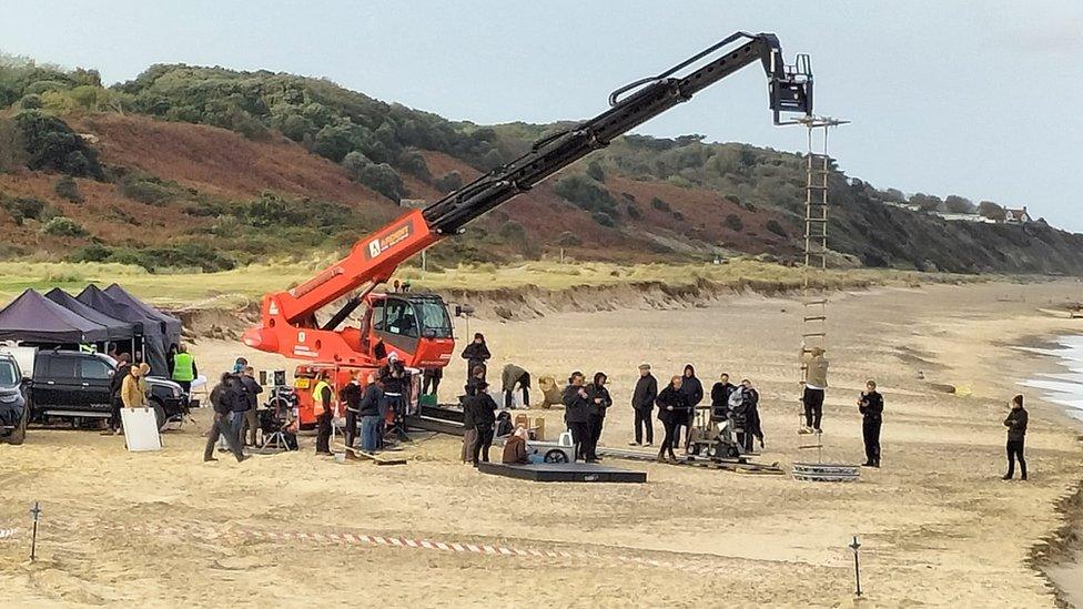 Ed Sheeran at North Denes Beach