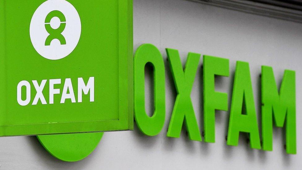 Oxfam sign