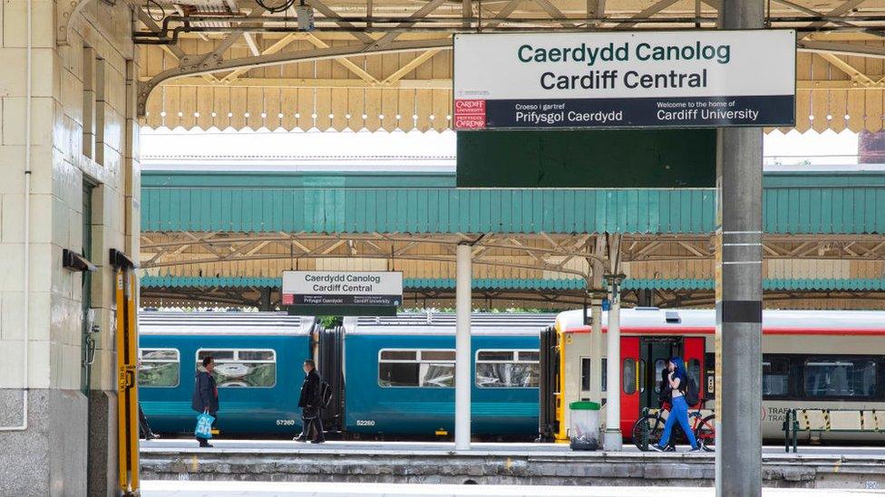 Cardiff train station