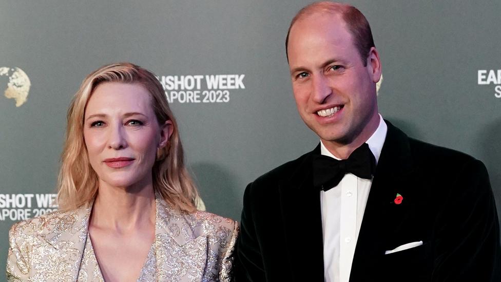 Prince William and Cate Blanchett