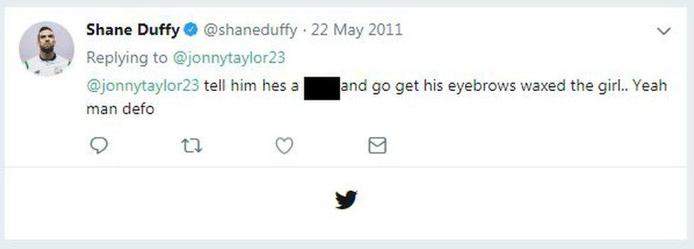 Tweets sent by Shane Duffy