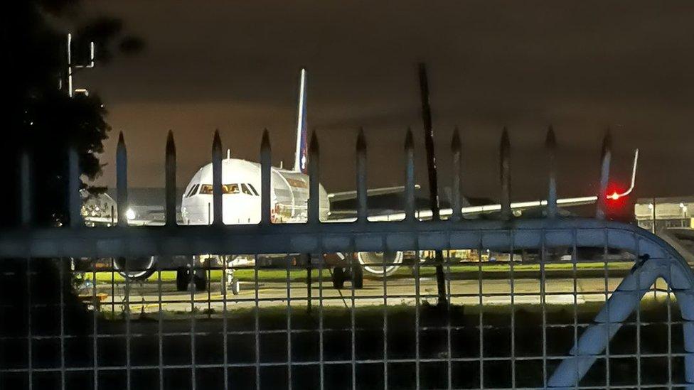 A Jet2 plane at Stansted Airport