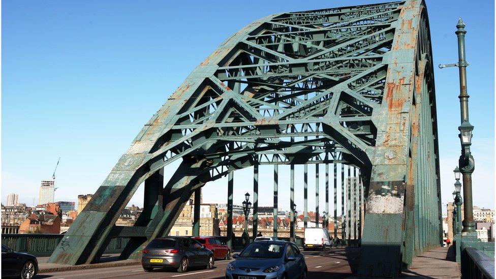 Rust on the Tyne Bridge