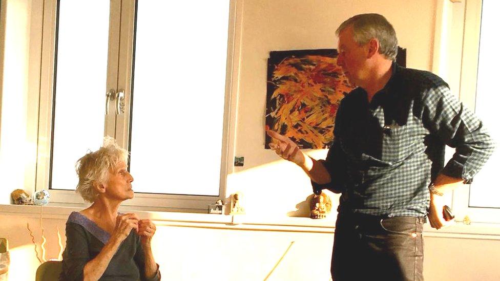 Sheila with her son Martyn Smith