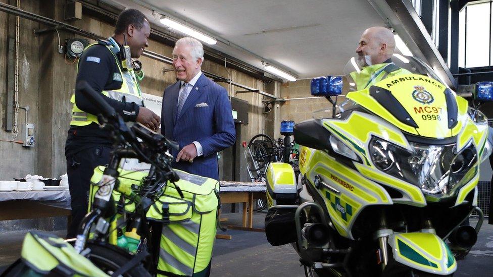 Prince Charles at London Ambulance Service