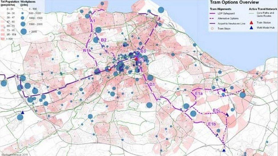 Tram map