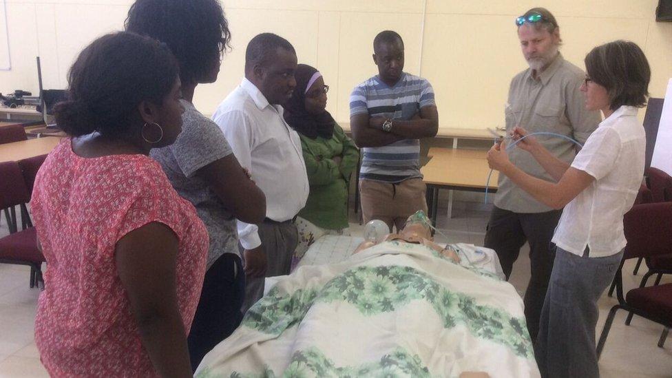 Simulation training at Oshakati hospital