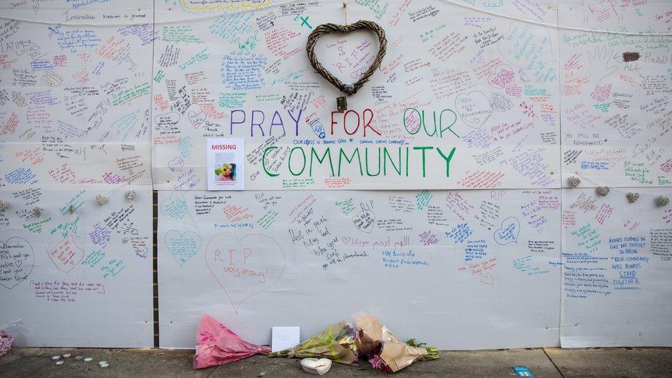 Tributes to Grenfell Tower victims