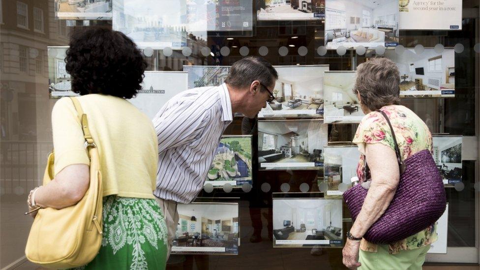 estate agent window