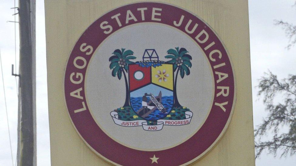 Lagos state judiciary logo. File picture