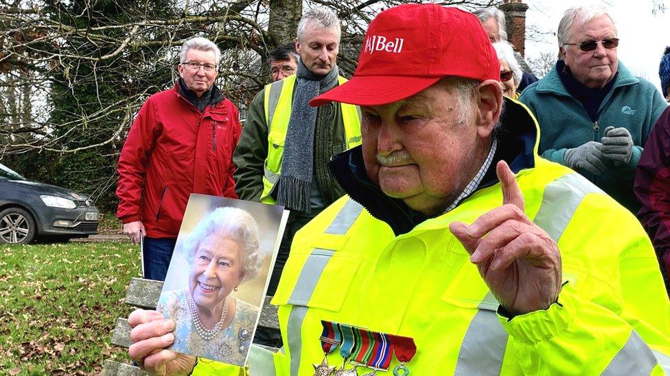 Norman Gregory with his card from the Queen to celebrate turning 100