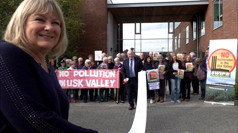 A petition against an Usk Valley incinerator