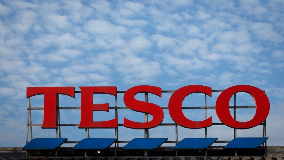 Tesco sign