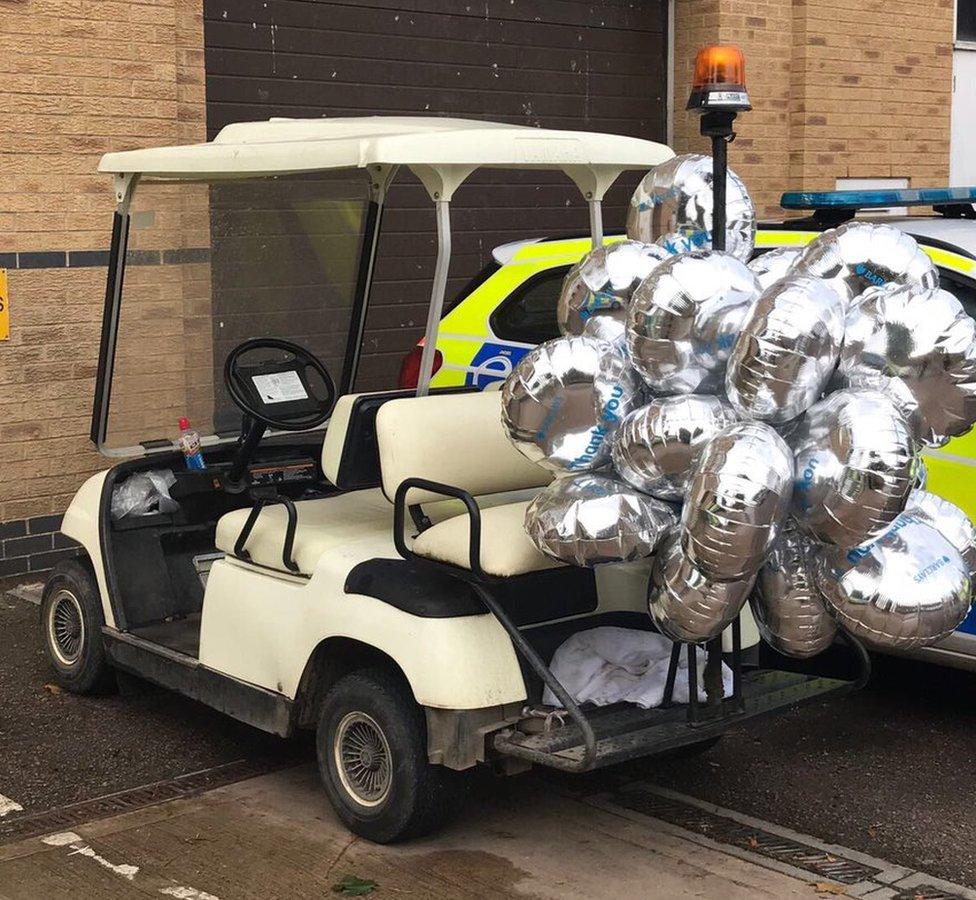 The stolen golf buggy