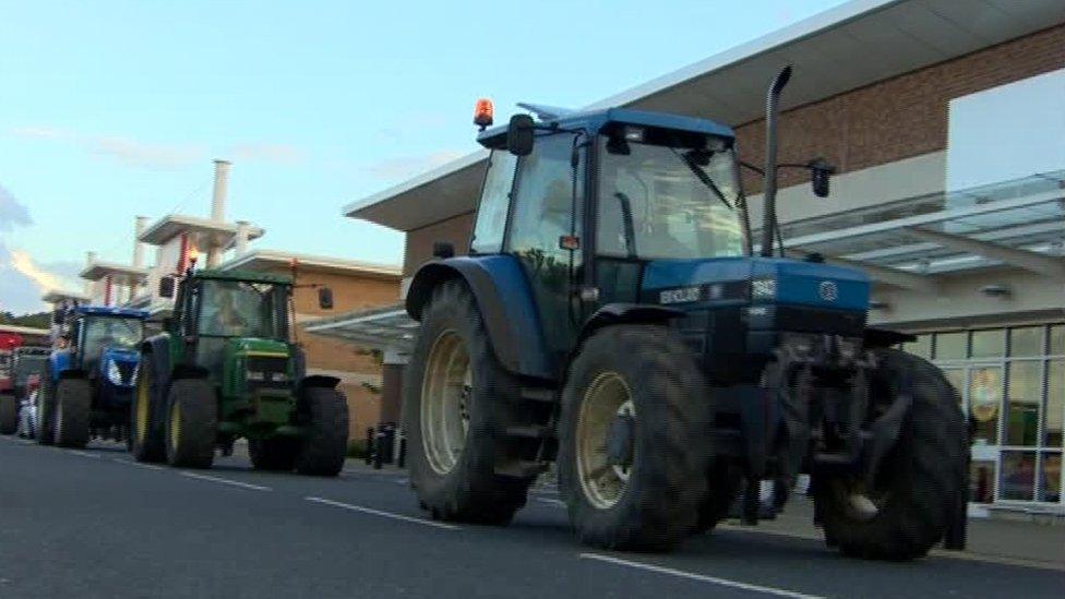 Tractor protest