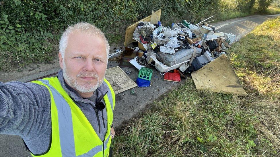 Jason Alexander & fly tipping