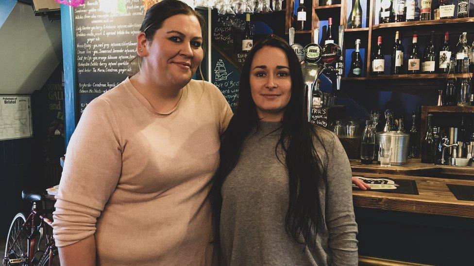 Image of May Colquhoun and Rosy Allan in Eat Me cafe.