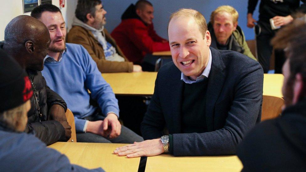 Duke of Cambridge shares a joke