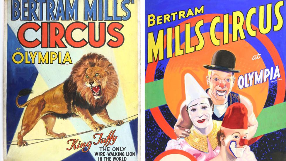 Bertram Mills Circus posters