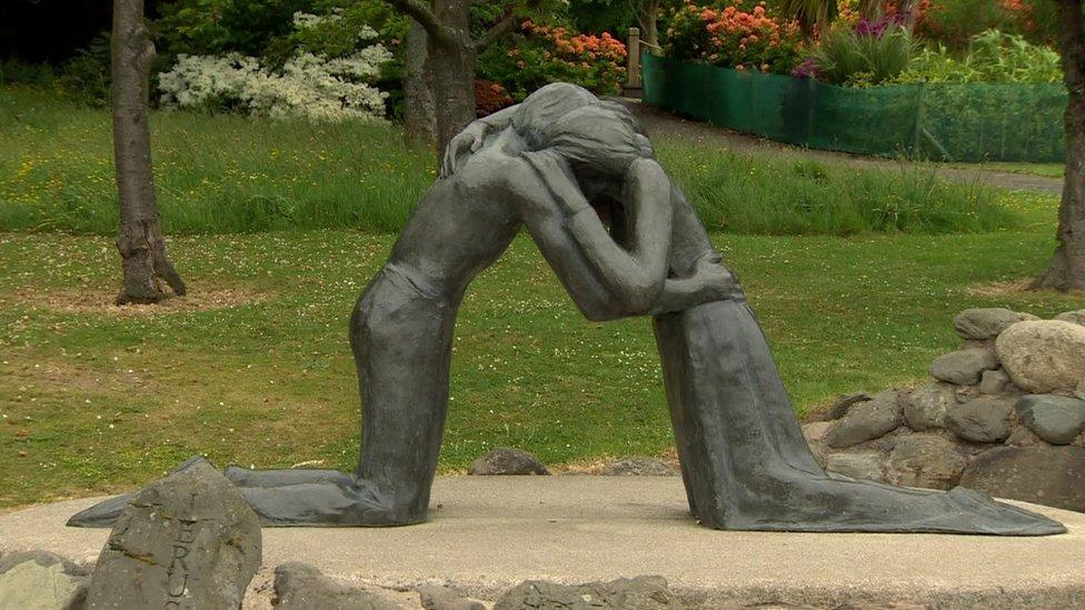 A sculpture in the Stormont estate, Belfast