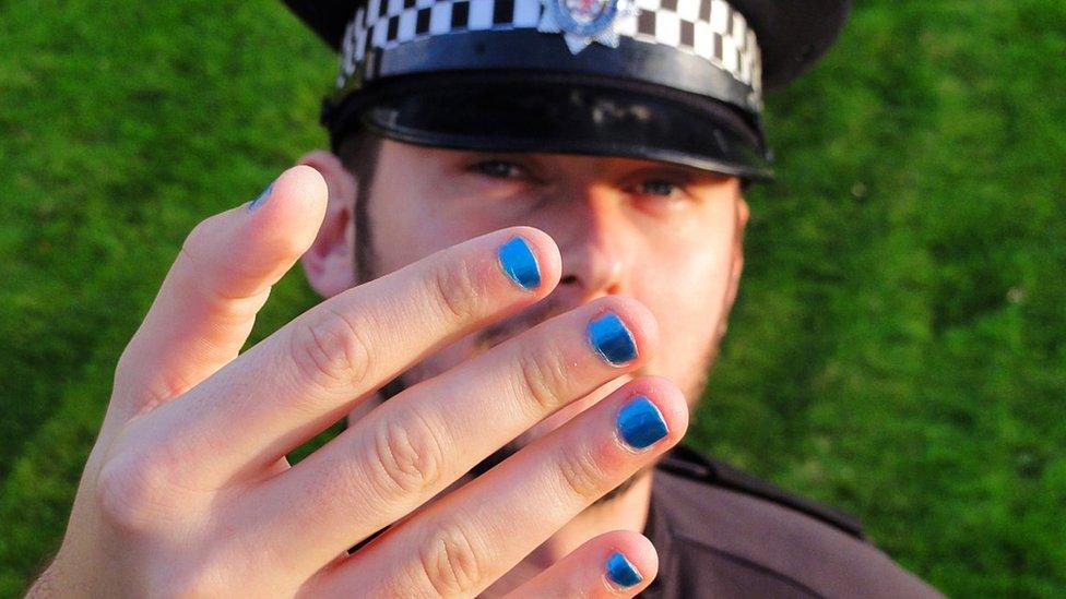 Avon and Somerset Police painted nails