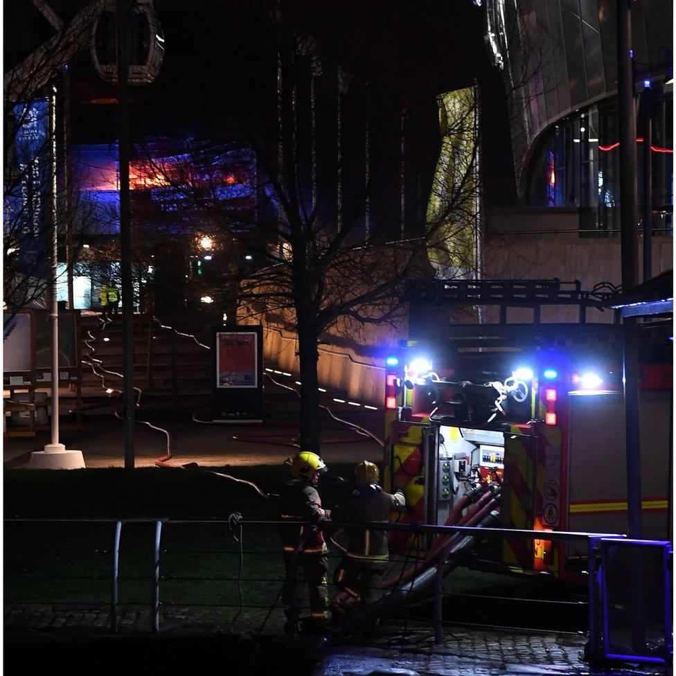 Liverpool Echo Arena fire