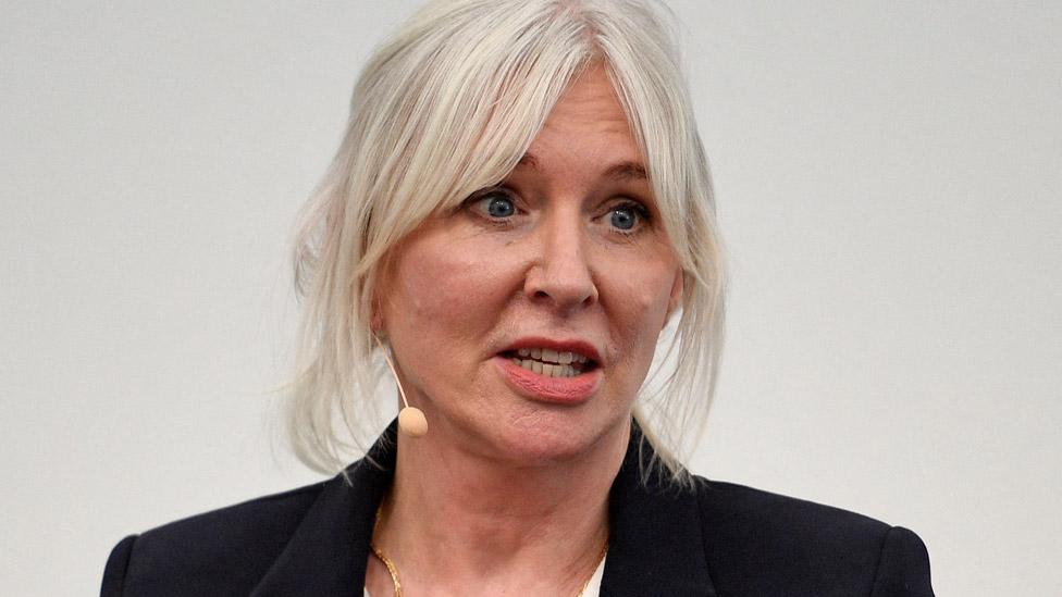 Nadine Dorries at the Conservative Party Conference in Manchester