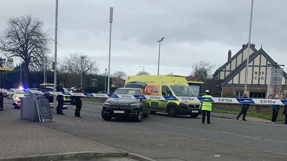 Scene at Church Road, Spital Wirral