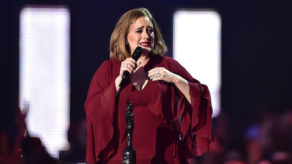 Adele at the Brits